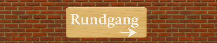 Rundgamng Schild