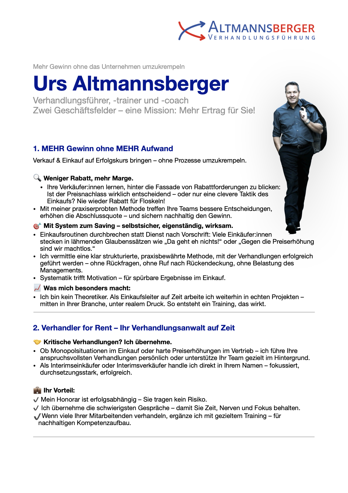 Profil Urs Altmannsberger 2026 - Seite 1